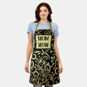 Gold & Schwarz - MAMA - WOW | Schürze (Getragen)