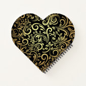 Gold & Schwarz - MAMA - WOW | Spirale Notizblock (Rückseite)