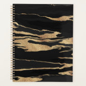 Gold-Schwarz-Marmor-Abstraktmalerei Planer (Vorderseite)