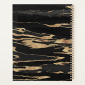 Gold-Schwarz-Marmor-Abstraktmalerei Planer (Rückseite)