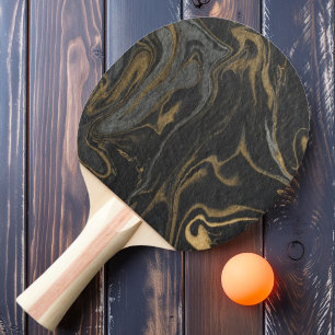 Gold Schwarz Marmor Wirbelstein Tischtennis Schläger