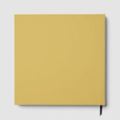 Gold & Schwarz Minimalist Modern Profi Gästebuch (Rückseite)