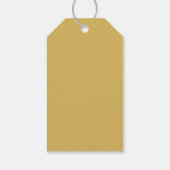 Gold & Schwarz Minimalist Modern Profi Geschenkanhänger (Rückseite)
