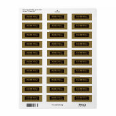 Gold & Schwarz minimalistischer moderner Profi (Vorne)
