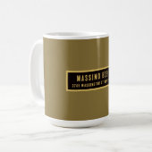 Gold & Schwarz minimalistischer moderner Profi Kaffeetasse (Vorderseite Links)