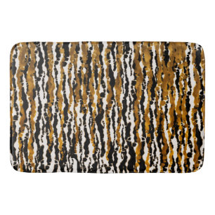 Gold & Schwarz Modern Safari Regen Dschungel Glam Badematte