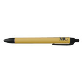 Gold-Schwarz-Monogramm Elegant Modern Kugelschreiber (Unterseite)