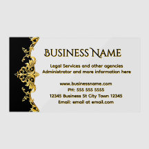Gold Schwarz Professionell Elegant Offiziell Verzi