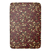 Gold, Schwarz und Burgund Badematte (Vorderseite Vertikal)