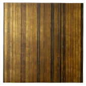 Gold Schwarz Vintag Art Deco Fliese (Vorderseite)