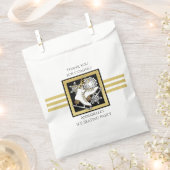 Gold Schwarz-weiß Ice Skaten Party Vielen Dank Geschenktütchen (Ausgeschnitten)