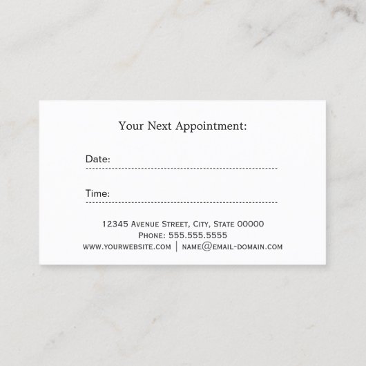 Gold Schwarz-weiß Stripes Erinnerung Eintrittskart Terminkarte (Rückseite)