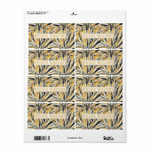 Gold Schwarz Zebrastreifen-Muster (Vorne)