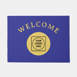 Gold-Schwarze benutzerdefinierte Geschäftslogo-Tür Fußmatte
