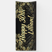 Gold/schwarze Bokeh 30. Banner (Vertikal)