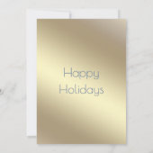 Gold schwarze Saitenleuchten Silvester Einladung (Rückseite)