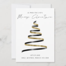 Gold Schwarzer Tree 2026 Kalender Frohe Weihnachte