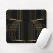 Gold, Schwarzes, elegante, coole, einzigartige Mousepad (Mit Mouse)