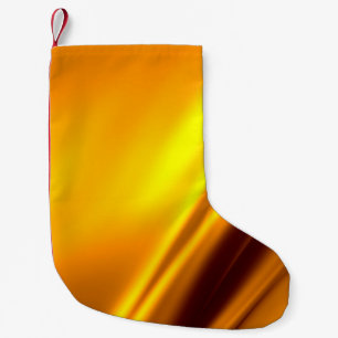 Gold schwellender abstrakter Hintergrund Kleiner Weihnachtsstrumpf