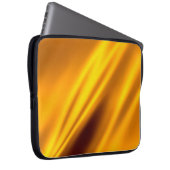 Gold schwellender abstrakter Hintergrund Laptopschutzhülle (Vorne Rechts)