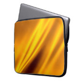 Gold schwellender abstrakter Hintergrund Laptopschutzhülle (Vorderseite Links)