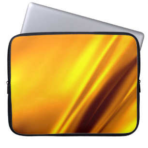 Gold schwellender abstrakter Hintergrund Laptopschutzhülle