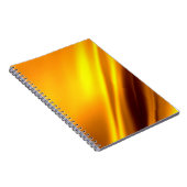 Gold schwellender abstrakter Hintergrund Notizblock (Rechte Seite)