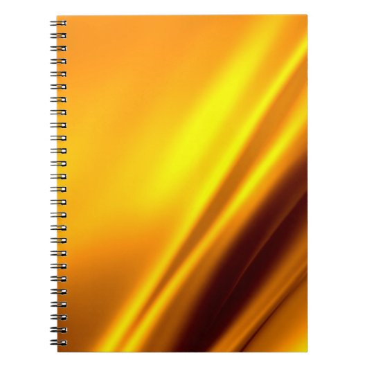 Gold schwellender abstrakter Hintergrund Notizblock (Vorderseite)
