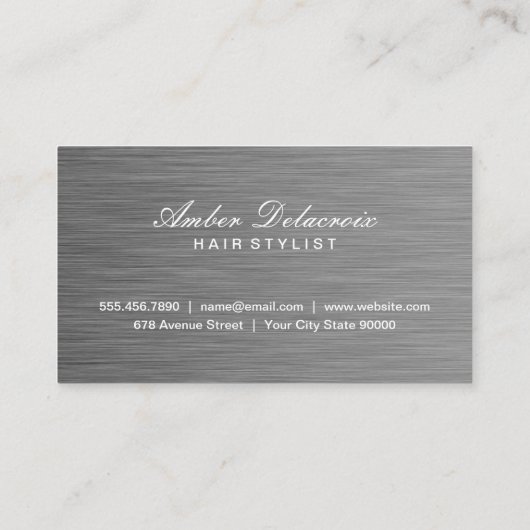 Gold Scissors-Blume | Hair Stylist Visitenkarte (Rückseite)