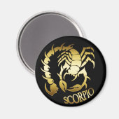 GOLD SCORPIO MAGNET (Vorderseite/Rückseite)