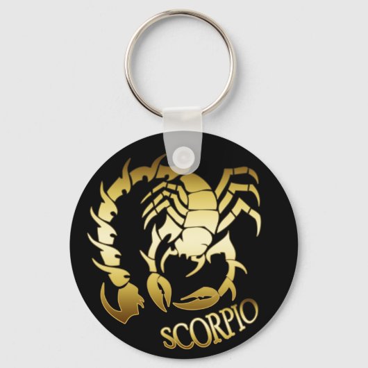 GOLD SCORPIO SCHLÜSSELANHÄNGER (Vorderseite)