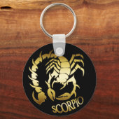 GOLD SCORPIO SCHLÜSSELANHÄNGER (Vorderseite)