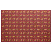 Gold Scottish Wreath Rich Red Paisley Stoff (Yard (91,4 cm))