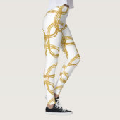 Gold Scribble Circles Moderne Chic Wählen Sie eine Leggings (Rechts)
