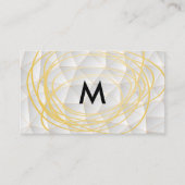 Gold Scribbles | Moderne Geometrie Visitenkarte (Vorderseite)