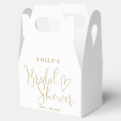 Gold Script Calligraphy Brautparty Geschenkschachtel (Geöffnet)