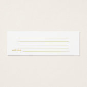 Gold Script Date Night Bridal Polterabend Card (Rückseite)