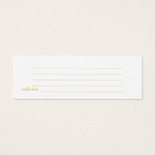 Gold Script Date Night Bridal Polterabend Card (Rückseite)