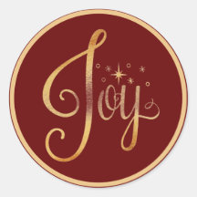 Gold Script Elegant Joy Holiday Weihnachten
