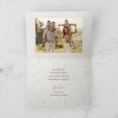 Gold Script Frohe Weihnachten sechs Foto Karte (Innenseite)