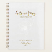 Gold Script Future Frau Wedding Planner Planer (Vorderseite)