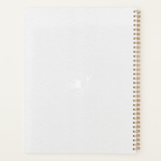 Gold Script Future Frau Wedding Planner Planer (Rückseite)