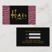 Gold Script Hair Stylist Salon Termin #9 (Vorne/Hinten)