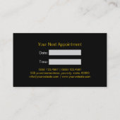 Gold Script Hair Stylist Salon Termin #9 (Rückseite)