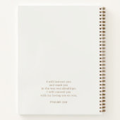 Gold Script Ivory Bible Study Notizblock (Rückseite)