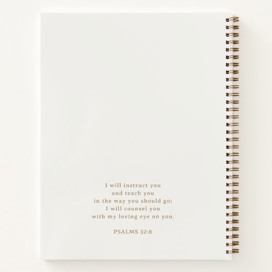 Gold Script Ivory Bible Study Notizblock (Rückseite)