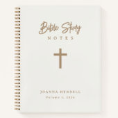 Gold Script Ivory Bible Study Notizblock (Vorderseite)