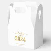 Gold Script-Klasse des Abschlusses 2024 Geschenkschachtel (Geöffnet)