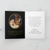 Gold Script Krippe Religiöse Weihnachtsfeiertage Karte (Innenseite)