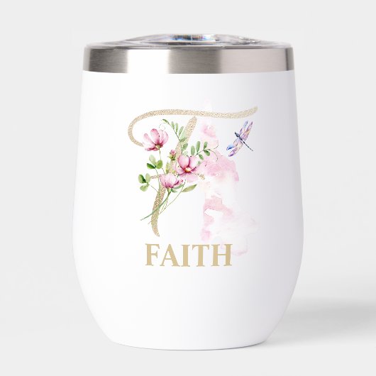 Gold Script Letter F Monogram Personalisiert Name (Vorderseite)